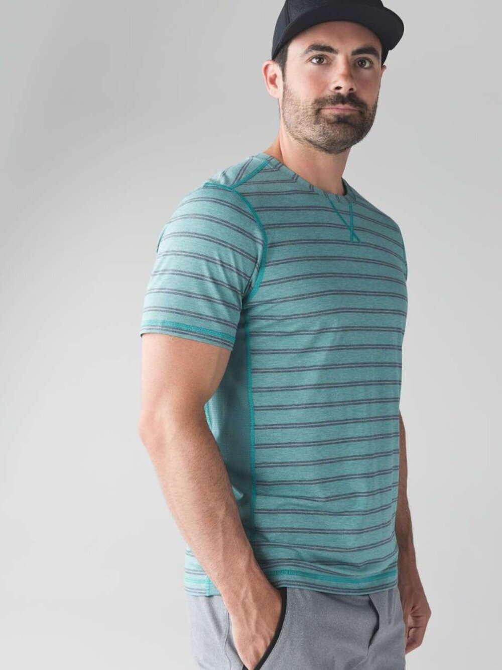 Lululemon Men's T.H.E. Crew Short Sleeve Shirt - Blue
